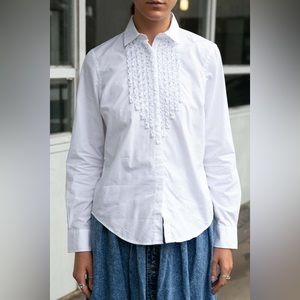 COPY - Vintage Ralph Lauren White Ruffle Dinner Shirt